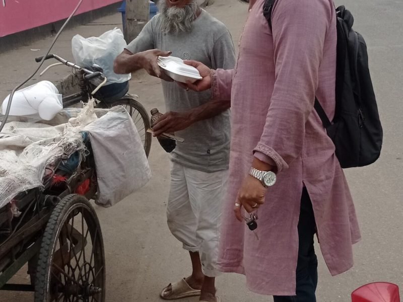 Food,Cloth and Rickshaw distribution program among the poor-15.